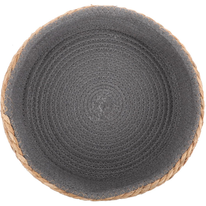 Кругле ліжко для собак та котів POPETPOP з ротангу, 35x35x8 см - миється та дихає, ідеально для вітальні та спальні