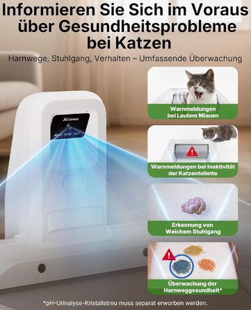 Автоматичний котячий туалет PETKIT Purobot Crystal Duo з камерою, моніторингом здоров'я, контролем запаху, відкритий дизайн для великих котів, сірий (T7W1A)