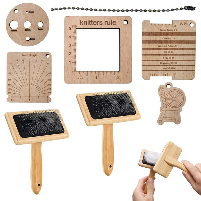 Набір кардерів для вовни, 8 шт. Професійні кардери для ручної кардерації, щітки для навалювання вовни, іграшок, собак, кошенят