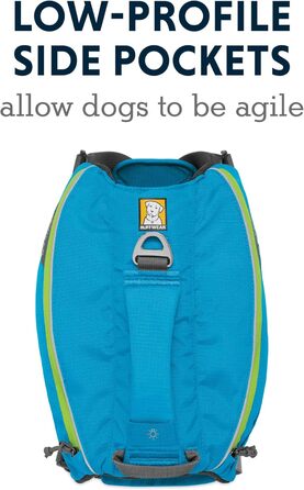 Рюкзак для собак Ruffwear Trinkrucksack, 600 мл, малі породи, регульований, блакитний (Singletrak Pack S)