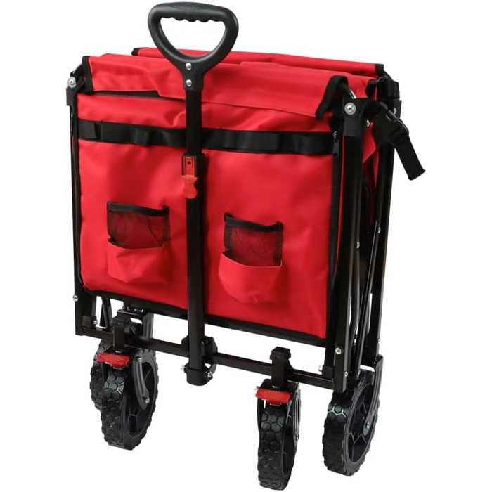 Фросал Візок для перевезення собак Бруно червоний складний | Транспортний візок для собак з легким доступом