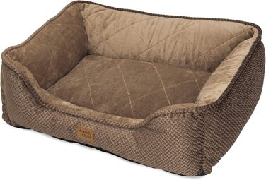 Крісло-ліжко для собак IB Style Milo, коричневе, 61 x 49 x 23 см, знімний чохол