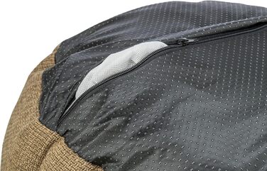 Кругле ліжко для собак TRIXIE Viviana, діаметр 50 см, коричневе - м'яке ліжко з велюрової тканини, корзина для маленьких собак, інтегроване подушка, неслизьке дно, можна прати - 37548, розмір 50x50x20 см