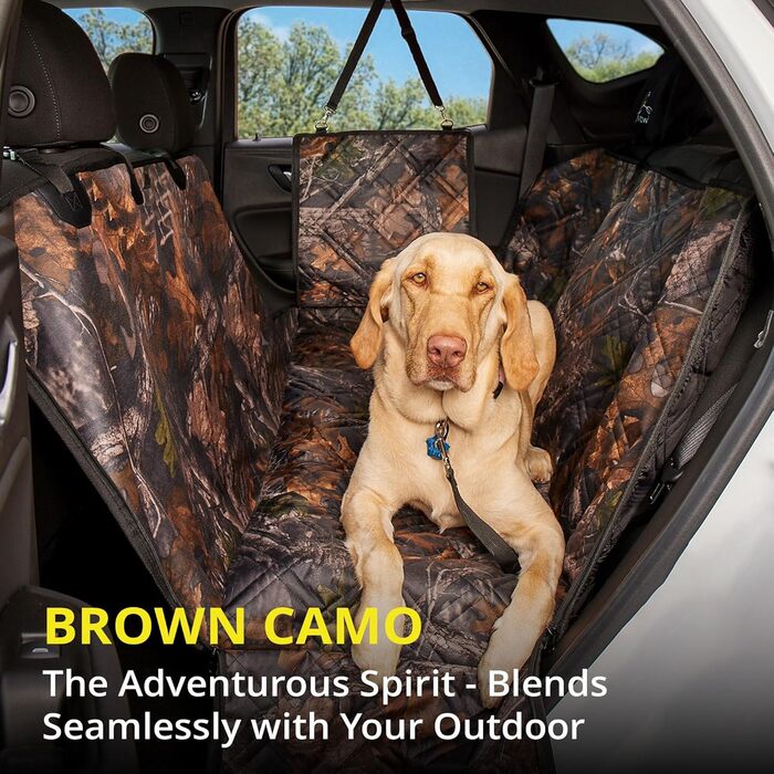 Захисний чохол на сидіння для собак Meadowlark - Браун/Камуфляж, стандартний (54' x 58' L)