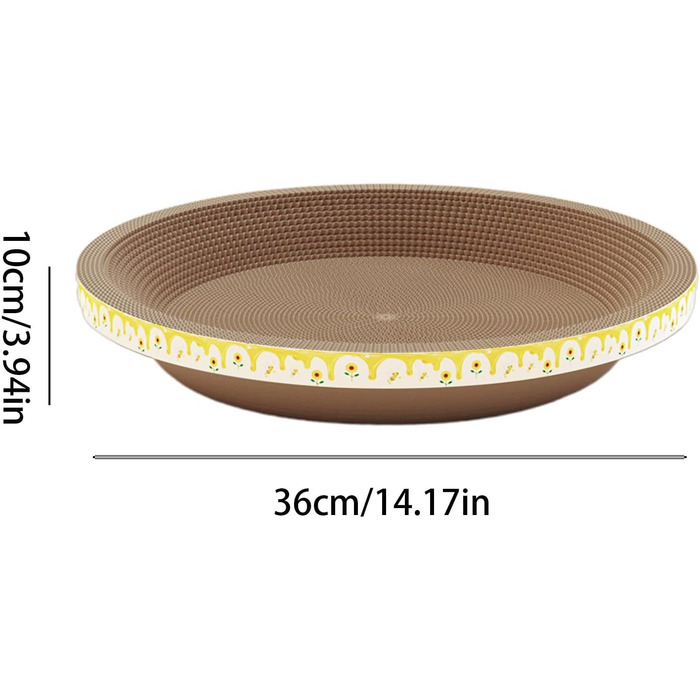 Круглі килимки-подряпки для котів, лежанка-миска, іграшка-подряпка з картону, килимок для кошенят, маленьких та середніх котів