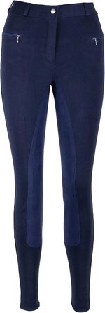 Жіночі бриджі для верхової їзди RL24 BASICLINE з повним сидінням, темно-сині (48)