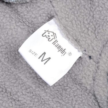 Зимова куртка для собак, тепла флісова підкладка, бавовняний халат для тварин, захист від вітру, капюшон, для котів та собак, чорний, розмір L (обхват грудей 42 см)