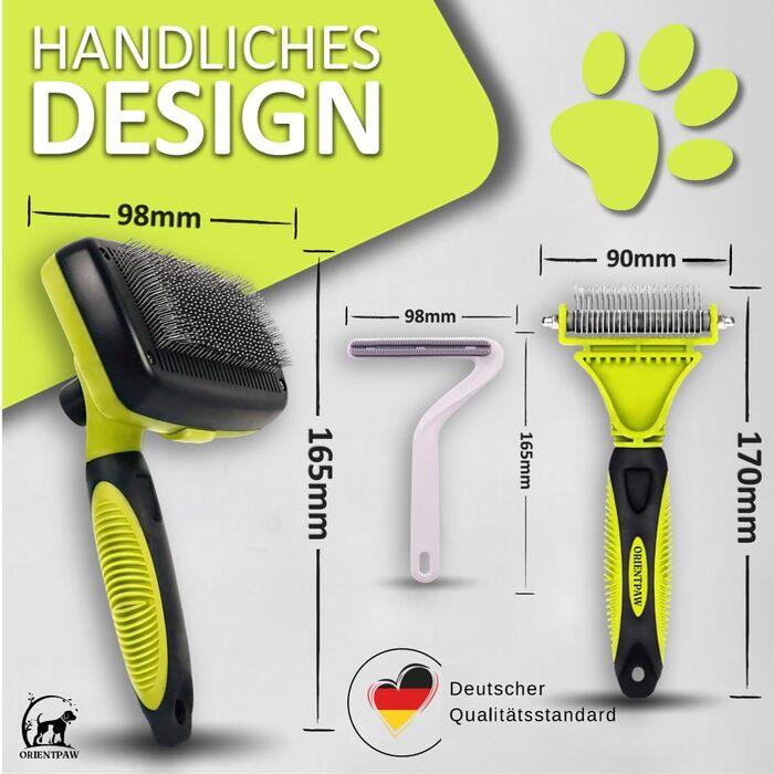 Набір для догляду за котами Orientpaw® Profi (3 шт.) – щітки для масажу та видалення підшерстка. Підходять для коротко- та довгошерстих котів. 100% комфорт та гігієна. Натуральні матеріали.