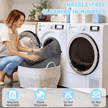 Водонепроникний килимок для собак на диван, ліжко та авто - котячий килимок, захист дивану/ліжка, двосторонній, стійкий до подряпин, можна прати, ідеально підходить для великих/маленьких собак, 203x152 см, сірий