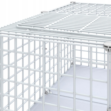 Клітка для котів домашня, металевий вольєр на 4 рівні з 3 сходами, 107x72x142см