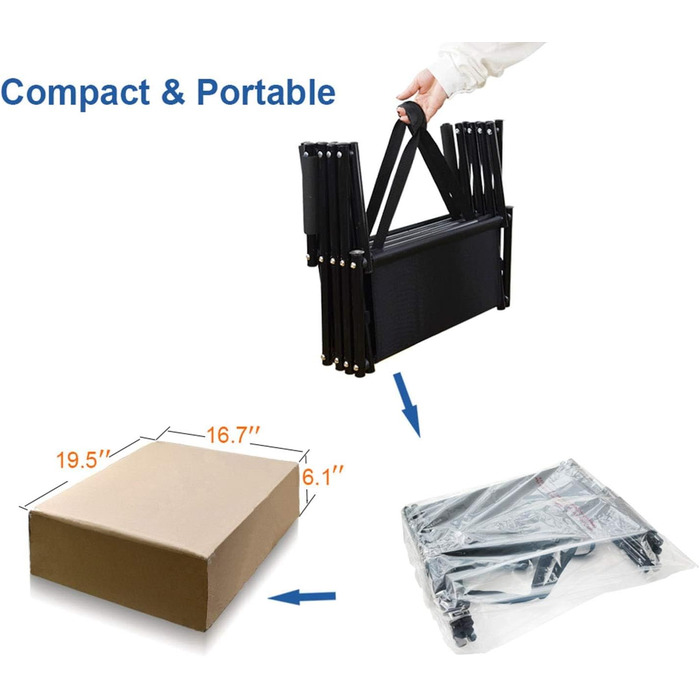 Східці для собак WUDLEP: металевий каркас, складаються, до 68 кг, 5 сходинок