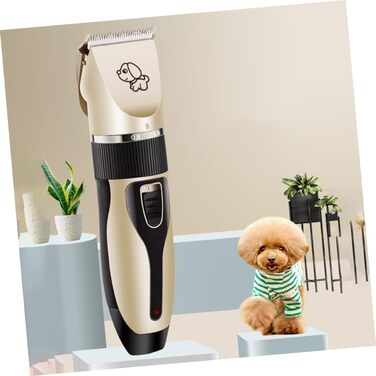 Електрична машинка для стрижки шерсті тварин Hemobllo - бездротова, з регулюванням, 5 насадок для собак та котів