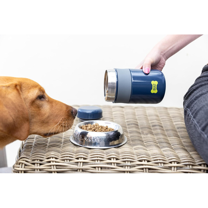 Контейнер для їжі для тварин з нержавіючої сталі, 473 мл, блакитний, BPA-free