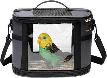 Транспортна сумка Vogeltransporttasche для подорожей з папугами: переноска для великих та малих птахів, щурів та інших гризунів