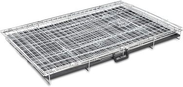 Складаний металевий вольєр для собак vidaXL XXL, транспортна клітка 121x74x83 см