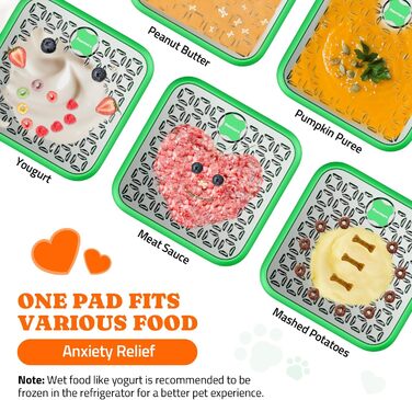 Лежак-іграшка для собак великих порід з липучкою, антистрес, повільне годування, блакитний/зелений