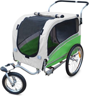 Причіп для собак Papilioshop Argo - великий, зелений (S-M-L)