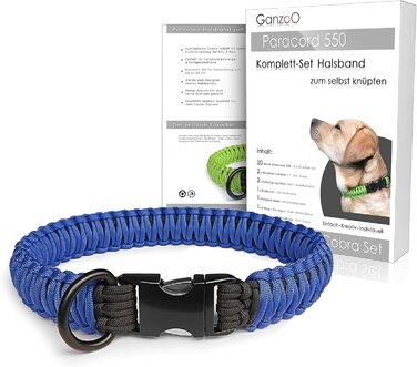 Набір для плетіння паракорду 550: нашийник для собак, інструкція, DIY подарунок (синій)
