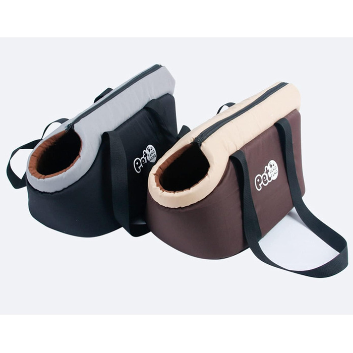 Сумка-переноска для собак маленьких порід, чорна: зручна та портативна переноска для тварин, ідеальна для подорожей та прогулянок на свіжому повітрі.