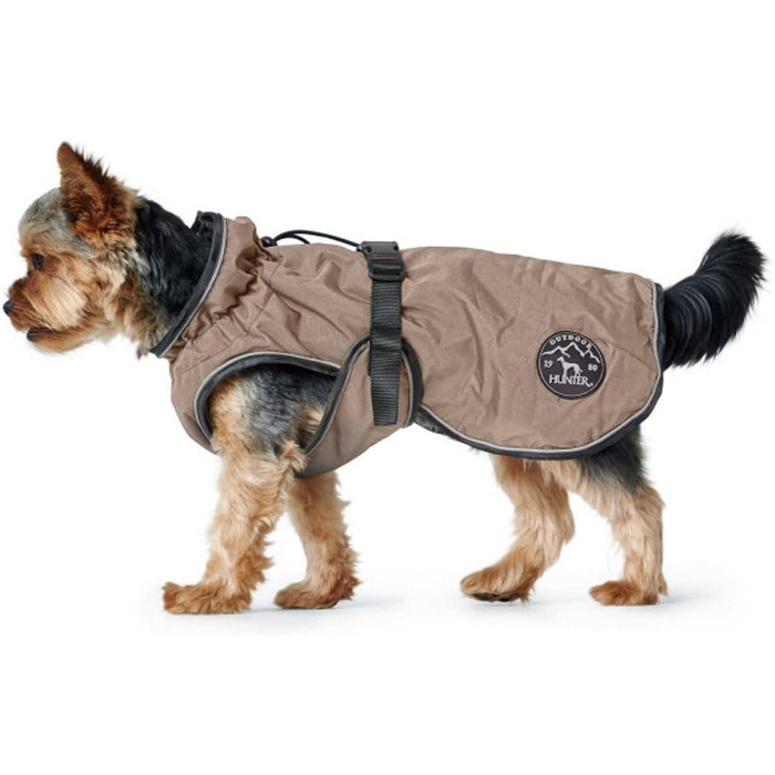 HUNTER Uppsala: Водовідштовхуючий одяг для собак, світловідбиваючий, 80 см, тауп