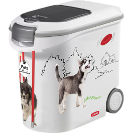 Контейнер для корму собак Curver 35 л, герметичний, на колесах, проти запаху, Pets Collection