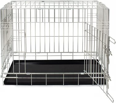 Клітка для собак Lords & Labradors XL, металева, срібляста