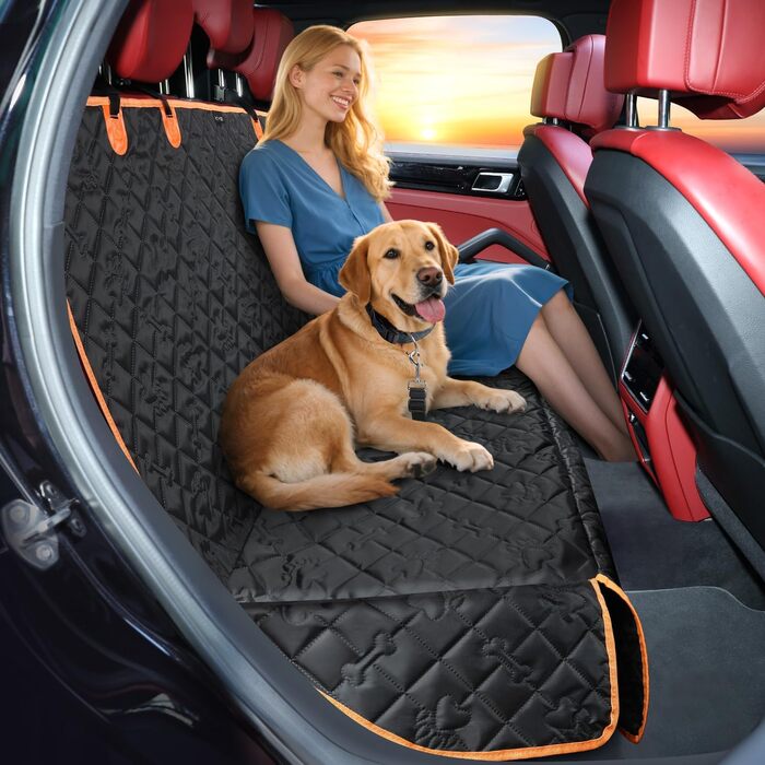 Захисний чохол на сидіння автомобіля для собак KYG, з кріпленням для собак, зносостійкий та водовідштовхуючий, 132x58x46 см