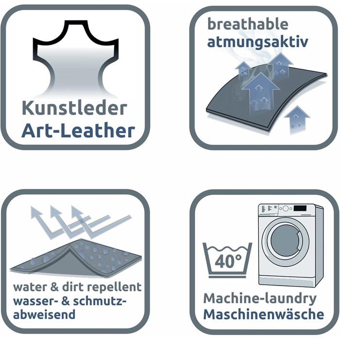 Ваш GEAR Termoli - лежанка для собак 100x70 см, захист для багажника авто, еко-шкіра, миється, преміум якість. Лежанка для собак, корзина для собак, килимок для собак, туристична лежанка.