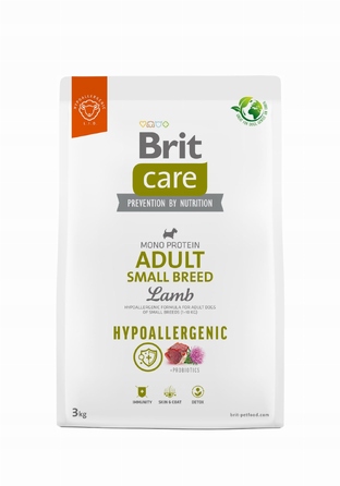 Корм для собак BRIT Care Hypoallergenic Adult Small Breed Ягнятина, 7 кг