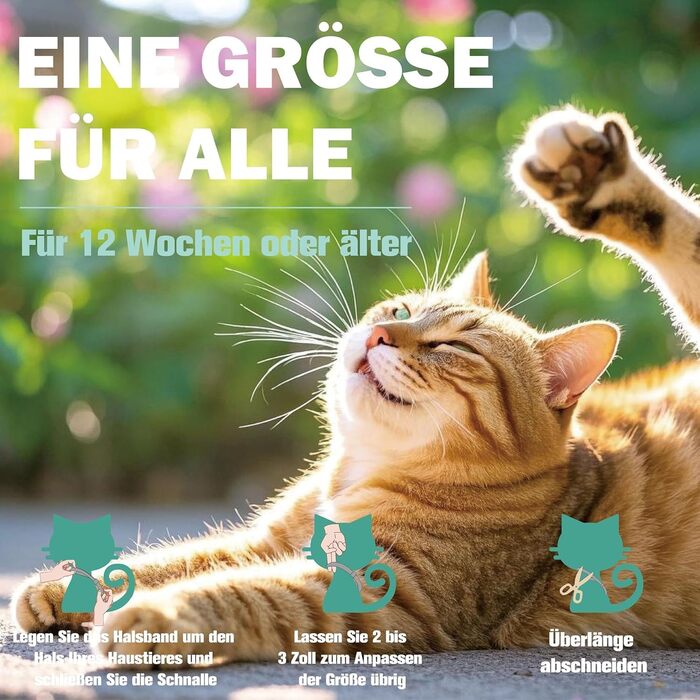 Захисний нашийник від бліх та кліщів для котів Advanllent, від 12 тижнів