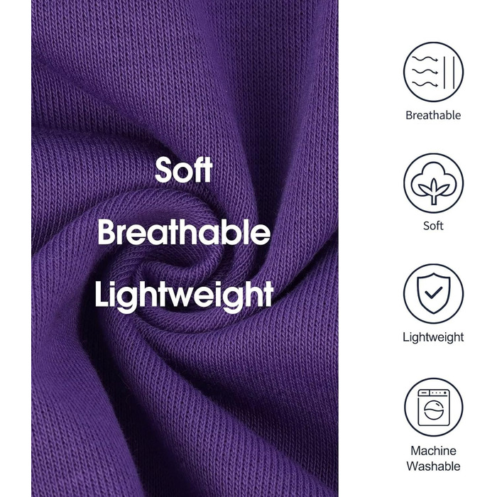 Світшот для собак IECOii з капюшоном, розміри M-4XL, фіолетовий