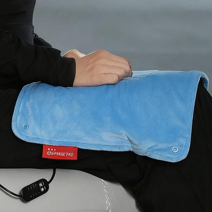 Водонепроникний електричний нагрівальний килимок для кошенят, чоловіків, жінок, тварин, цуценят, маленьких собак (небесно-блакитний), 58.4 x 27.9 см, акумуляторний