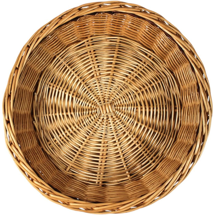 Гніздо для котів та собак: кругле, з прутистої верби, діаметр 47 см, 2 поверхи