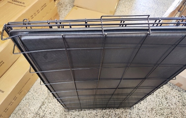 Клітка зі сталі з порошковим покриттям Ender для великих порід собак, 76 x 120 x 82 см