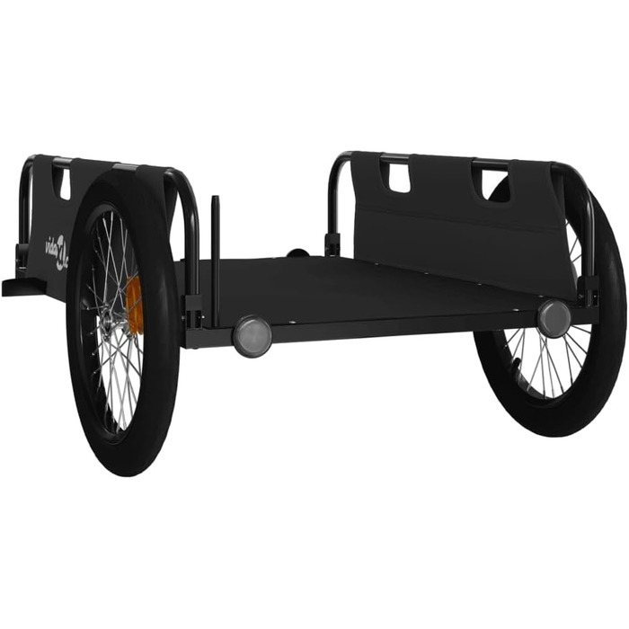 Причіп для велосипеда, вантажний, чорний, 135 x 68 x 37 см від vidaXL