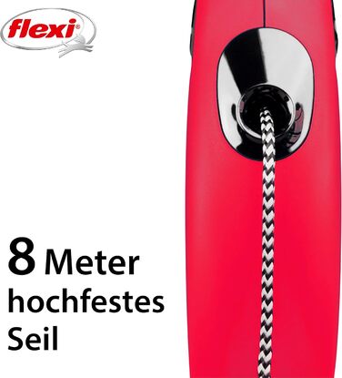 Flexi Classic L рулетка для собак до 50 кг (червона, M: 8м (<20кг))