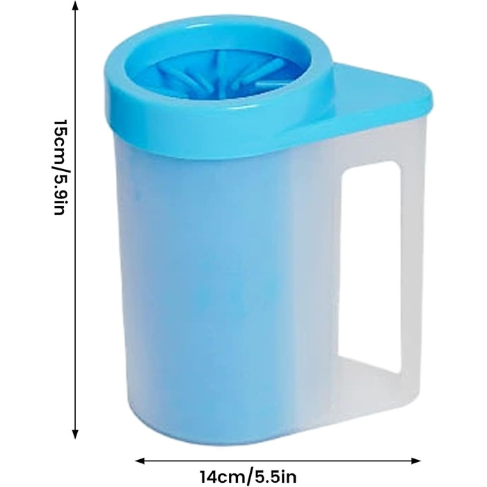 Миска-мийка для лап собак Joygoodta з м'якою силіконовою щіткою, портативна мийка для лап, 360° очищення, для дому