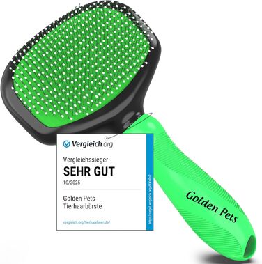 М'яка щітка для котів та собак, TESTURTEIL – переможець у порівняннях, захисні нопочки для чутливої шкіри, розмір M