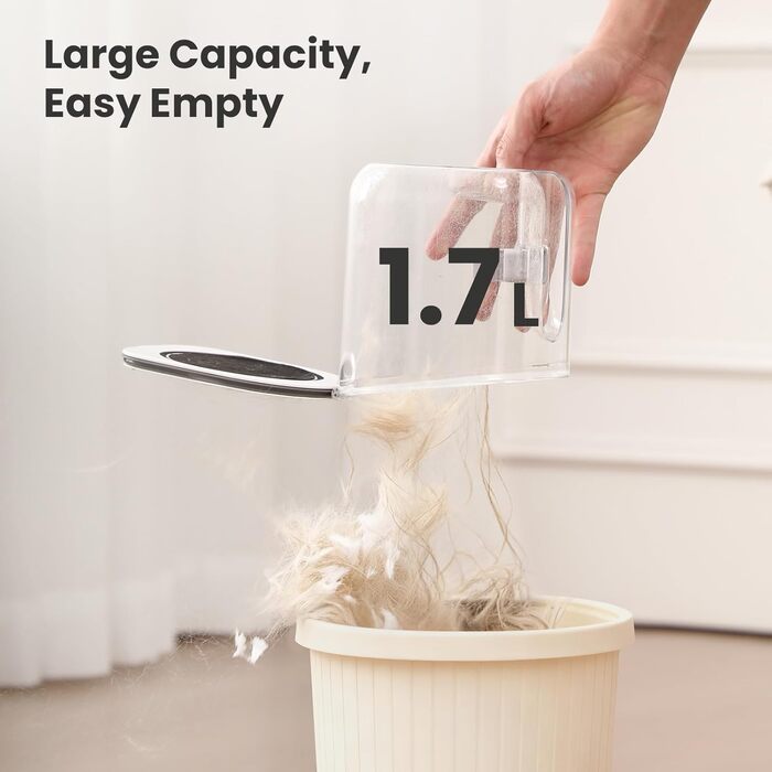 Pecute 2-в-1 Фен для собак, сушар для собак та пилосос, 1.7л контейнер для сміття, багатофункціональний набір для догляду за домашніми тваринами з тримером для собак та інструментами для грумінгу, підходить для цілорічного використання