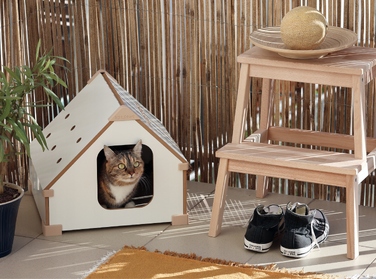 Kititat – будинок і лежак для кота 2в1, котяча будка