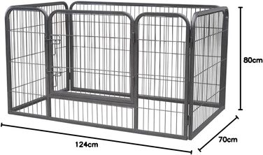 Клітка для цуценят Melko XXL, вольєр для собак, огорожа для тварин