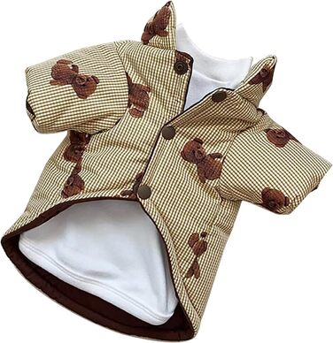 Теплий зимовий одяг для собак, куртка для холодної погоди, XS, жовтий