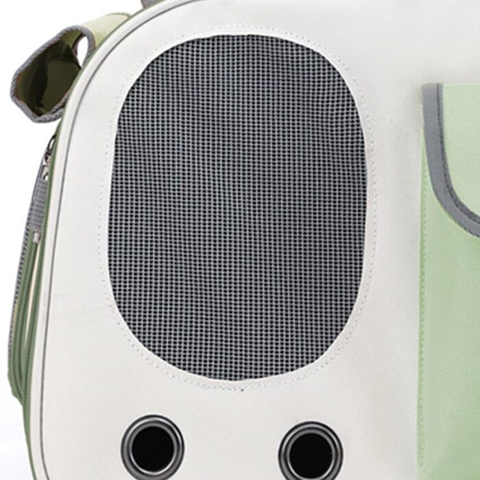 Трансформер для собак та котів Topyond: велика місткість, вентиляційне вікно, регульований ремінь, водовідштовхуючий оксфорд, зелений