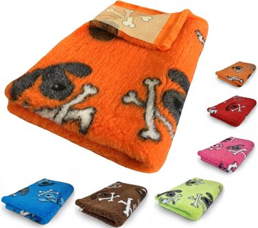 Килимок для собак Elropet Premium: ковзаюча підстилка для собак S/M/L для маленьких та великих собак, Vet Bed, найвища якість (L 160cm X 100cm, Orange)