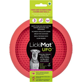 LickiMat UFO - килимок для годування тварин, натуральний каучук, зелений (рожевий)