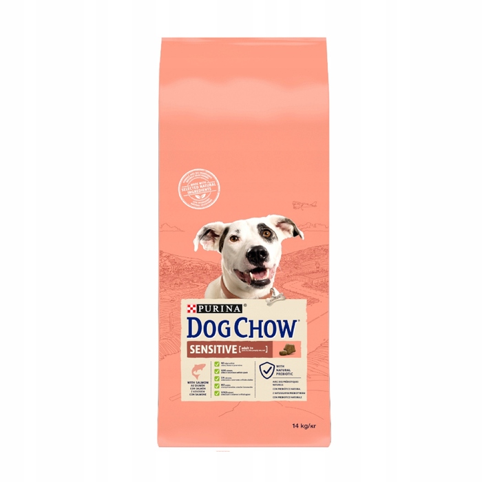 Корм для собак Purina Dog Chow Sensitive Adult Karma з лососем, 14 кг