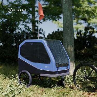 Klarfit Goldie Home: Причіп для собак, 334 л, водовідштовхуючий, для дому та вулиці, вантажопідйомність 40 кг, складання, 16-дюймові колеса