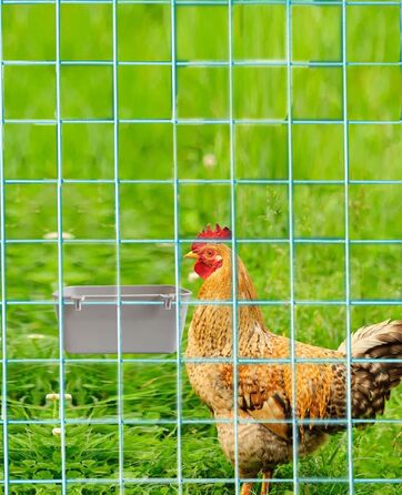 Кормушка для клітки AMZSYLV для кроликів, птахів, 600 мл, для корму та води, ласощів, цуценят, підвісна годівниця, миска, 26 шт., сіра