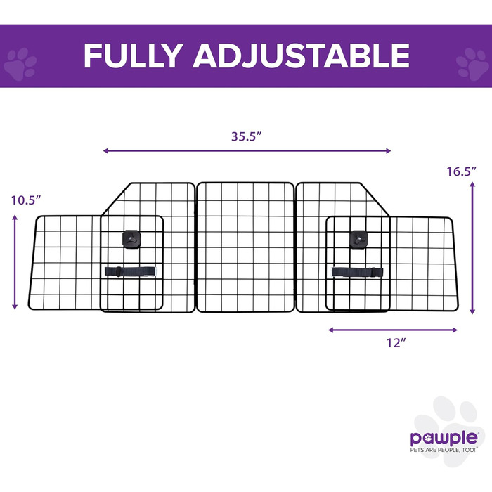 Бар'єр для собак у автомобіль Pawple - універсальний, для SUV, авто, вантажівки, міцний