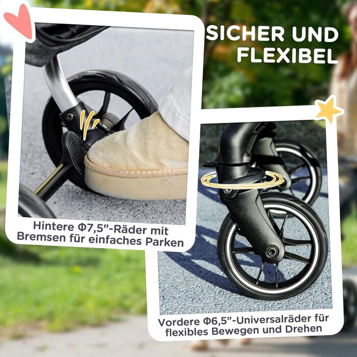 Візок для собак PawHut - легкий, складаний, з алюмінію, сірий. Для собак та котів, з подушкою, сіткою, дверима та кошиком для зберігання